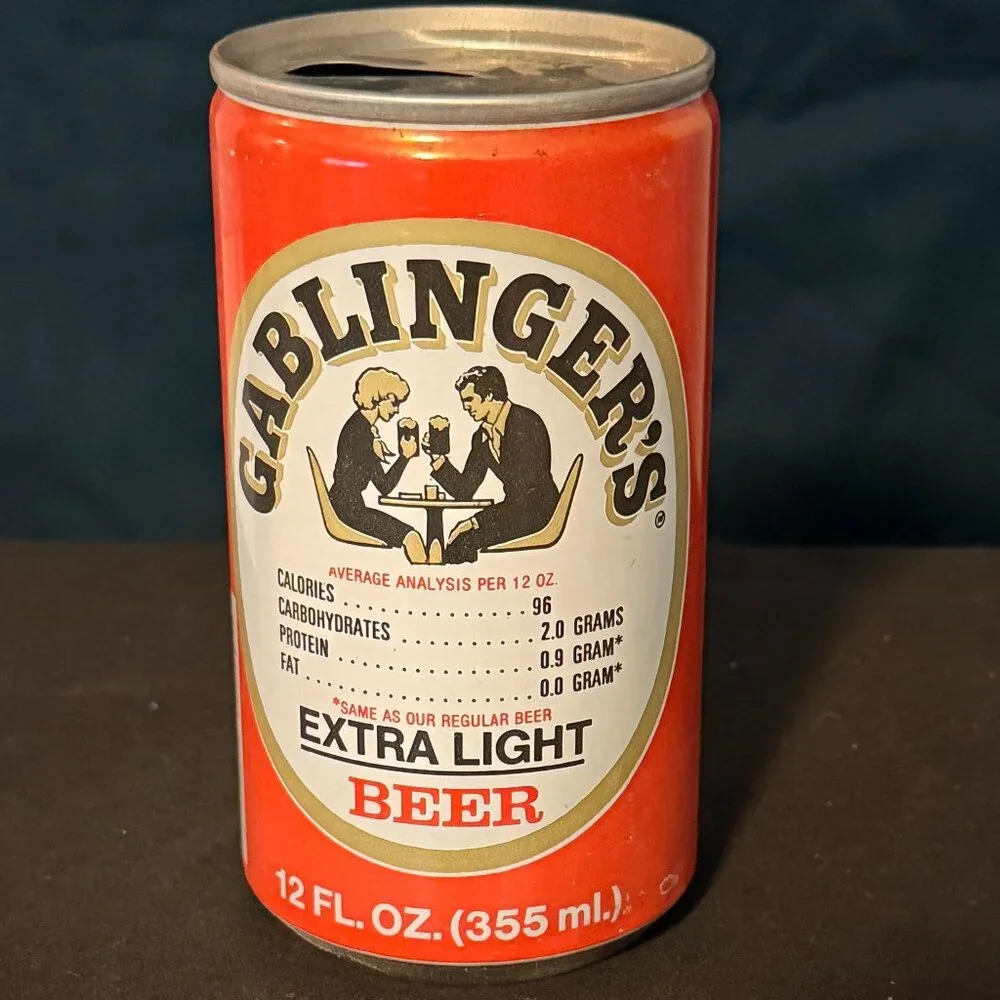 Gablinger's Extra Light Vintage Beer cans - Set of three